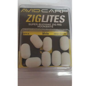AVID CARP ZIGLITES WHITE 12MM DUMBELL