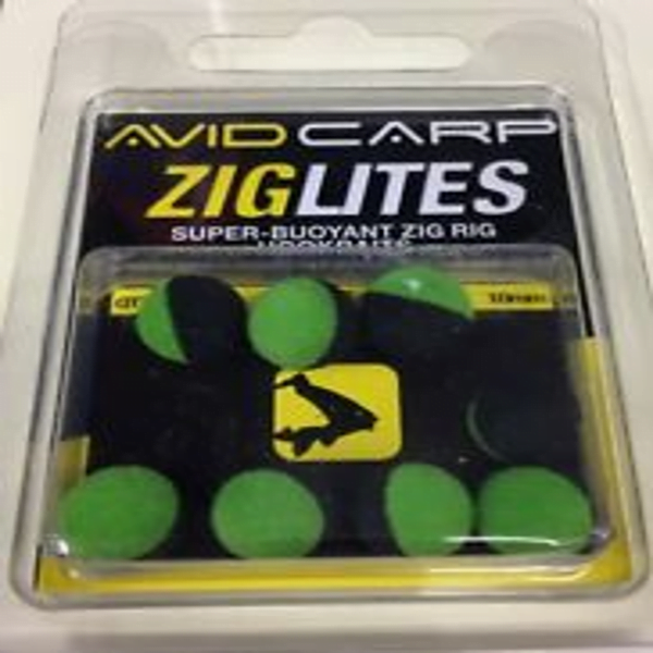 AVID CARP ZIGLITES 10MM BOILIES BLACK-GREEN