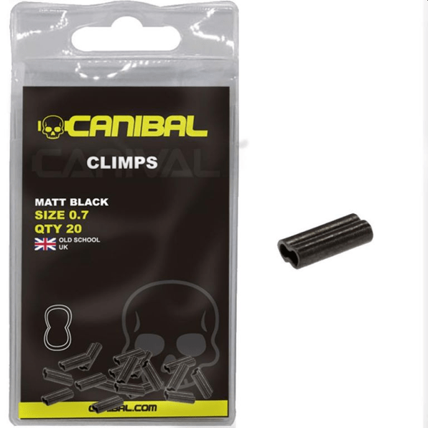 Canibal Crimps Matt Black 0,7mm 20uni