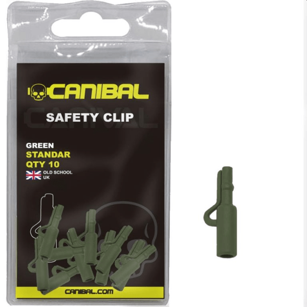 Canibal Safety Clip 10uni Green