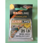 Carplinq Hooklink Braid Neutral Buoyancy Moss Green 25Lb 20Mt