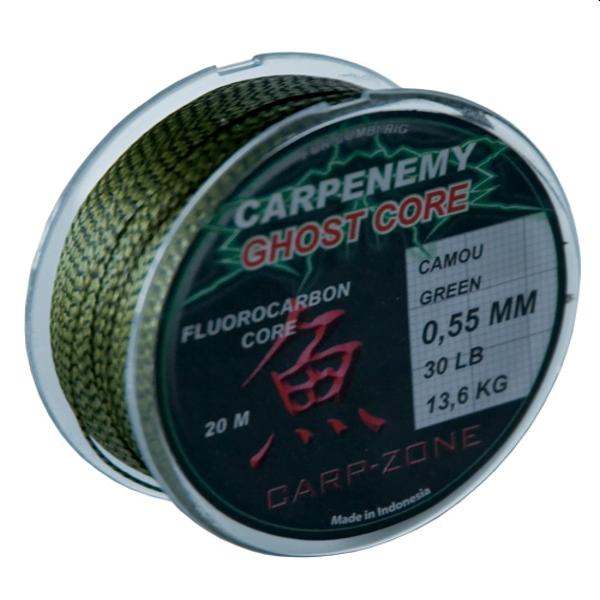 CARPZONE-GHOST-CORE Carp Zone Ghost Core 30lb 20mt Green