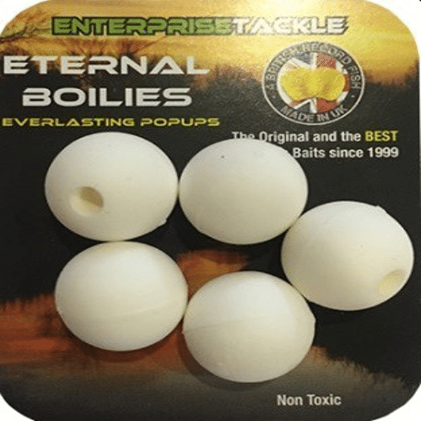 ENTERPRISE-BOILIE-BLANCO-15MM Enterprise Tackle Imitación Pop-up Boilie Blanco