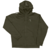 Fox-Green-Silver Sudadera Fox Green Silver Hoodie Capucha Cremallera Logotipo Plata
