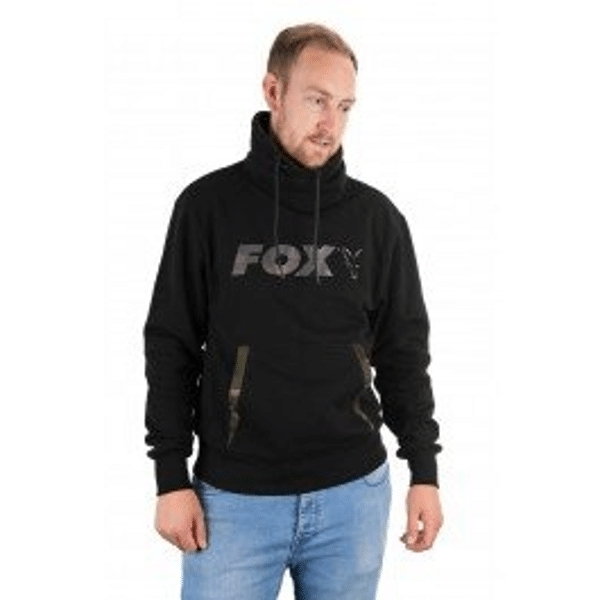 FOX-LOGO-HOODY Fox Black/Camo Print Logo Hoody