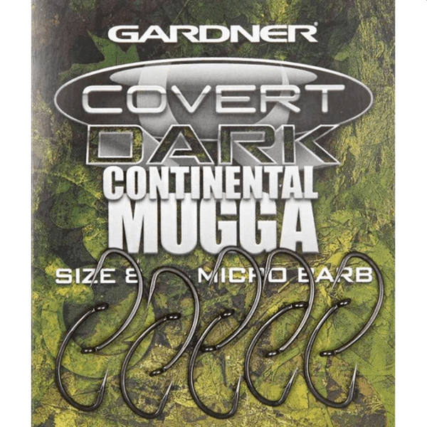GARDNER-CONTINENTAL Gardner Covert Dark continental Mugga Hooks Micro Barbed