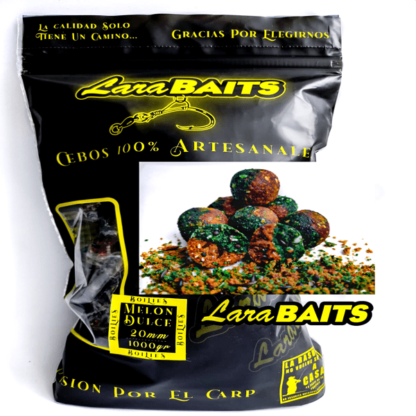 Lara Baits Boilies Melón Dulce 20mm 1kg