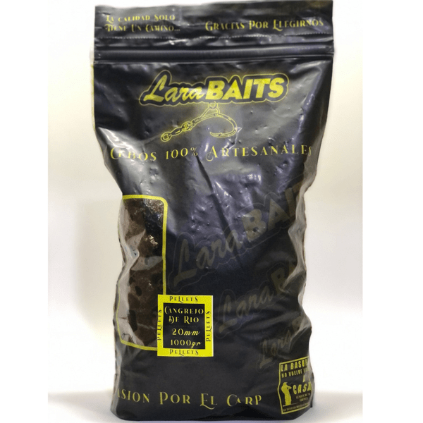LARA-PELLETS Lara Baits Pellet Con Líquido Atrayente Spirulina 1kg 20mm