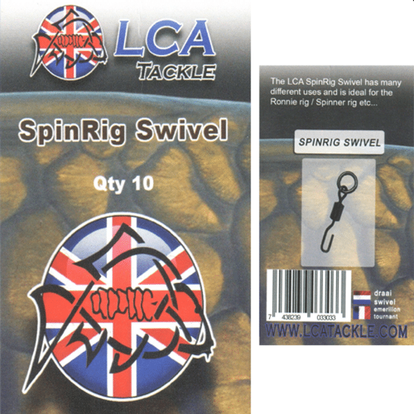 LCA-SPINGRIG-SWIVEL LCA Tackle Spinrig Swivel 10uni