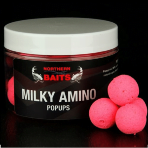 Northern Baits Boilies Milky Amino Pop ups Rosa