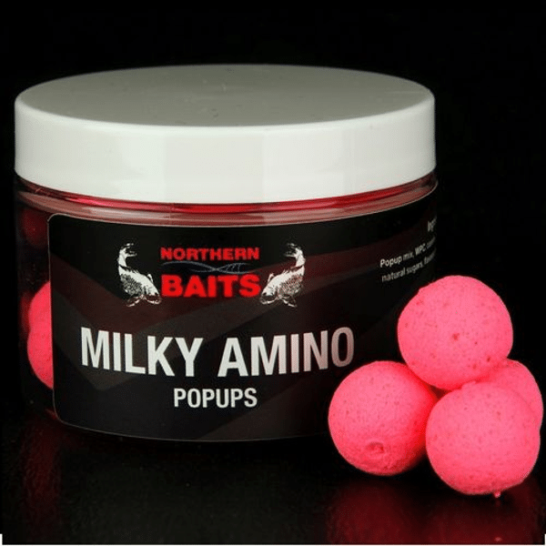NORTHERN-BAITS-POP-UP-MILKY-15MM-ROSA Northern Baits Boilies Milky Amino Pop ups Rosa