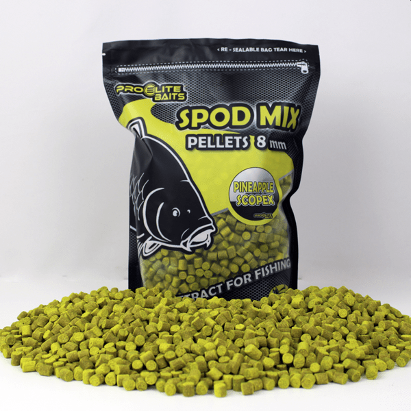 PRO-SPOD-MIX-PINA Pro Elite Baits Classic Spod Mix Pellets Piña-Scopex 8mm 1,800gr