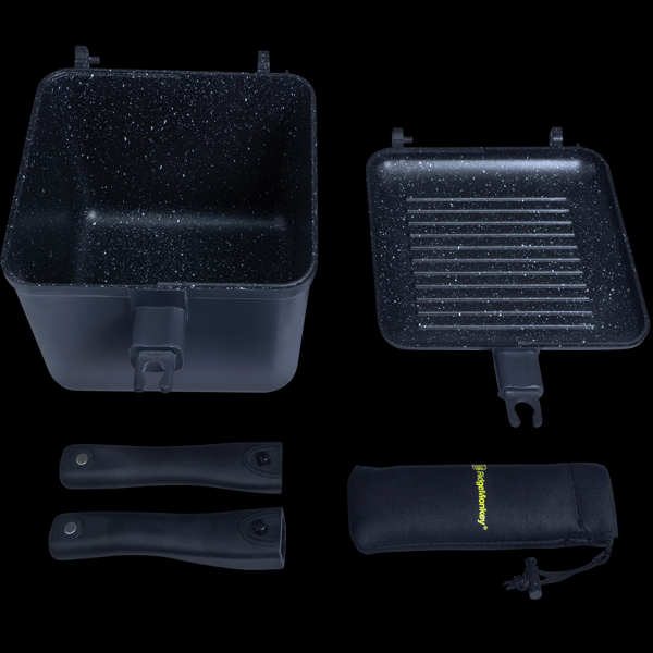 RIDGEMONKEY-GRIDDLE-5 RidgeMonkey Connect Deep Pan-Griddle XL Granite Edition