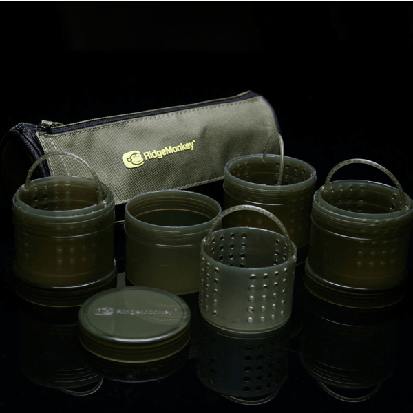 RIDGEMONKEY-HOOKBAIT-POTS-1 RidgeMonkey Modular Hookbait Pots Green
