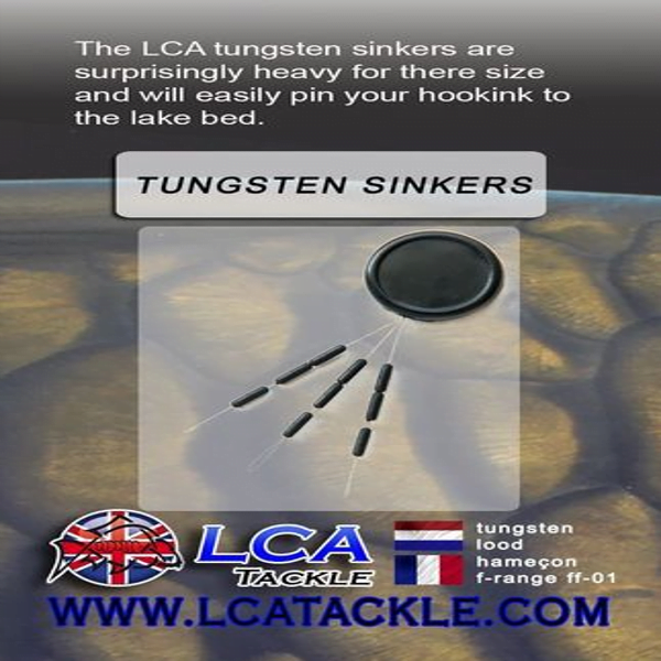 lca-tusgteno-sinkers-m LCA Tackle Tungsten Sinker Talla L