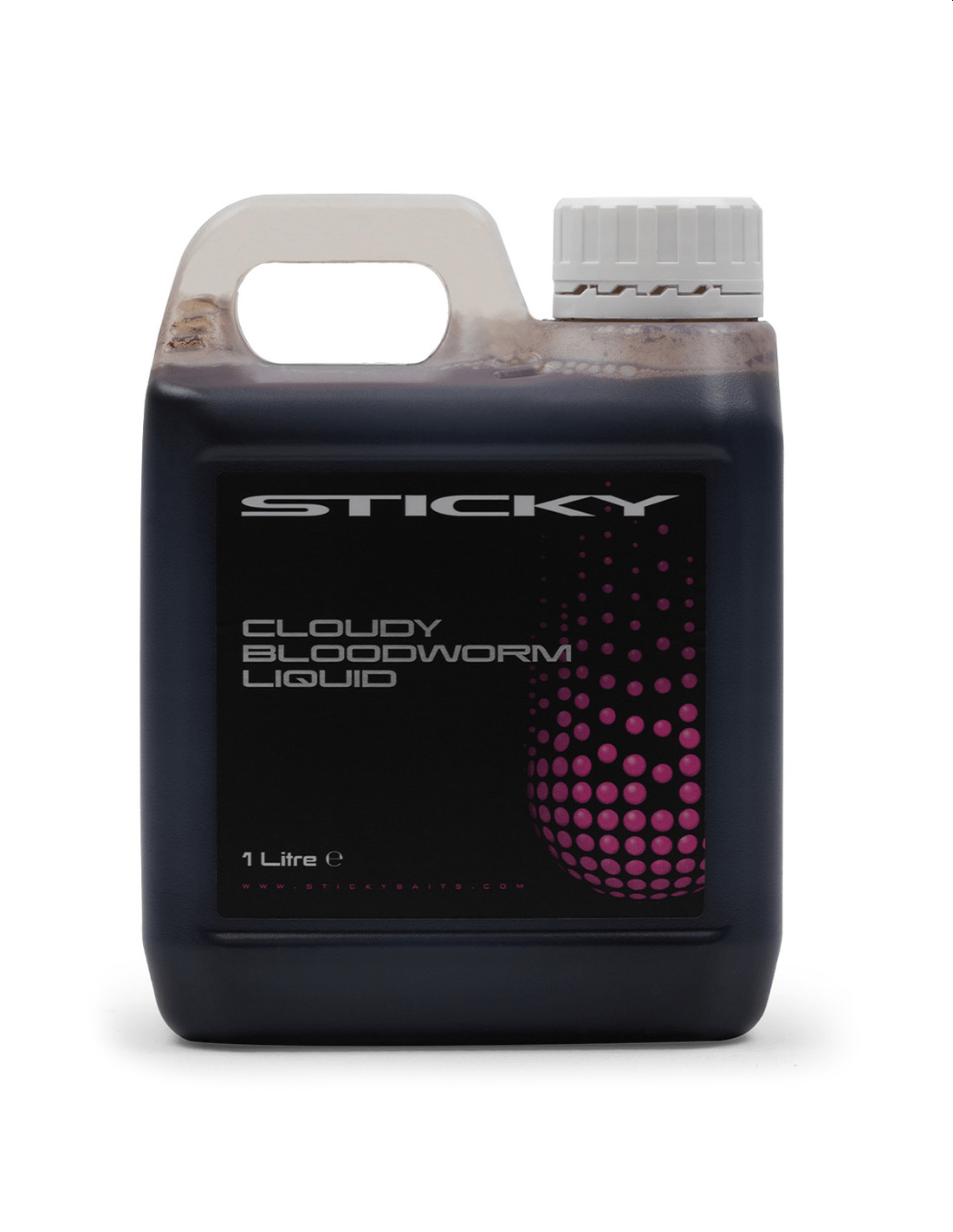 STICKY BLOODWORM CLOUDY Sticky Baits Cloudy Bloodworm Liquid 1ltr