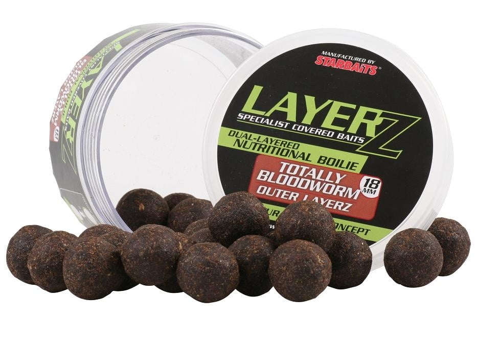 STARBAITS LAYERZ BLOODWORM HOOKBAITS StarBaits Layerz Bloodworm HookBaits 18mm 100gr