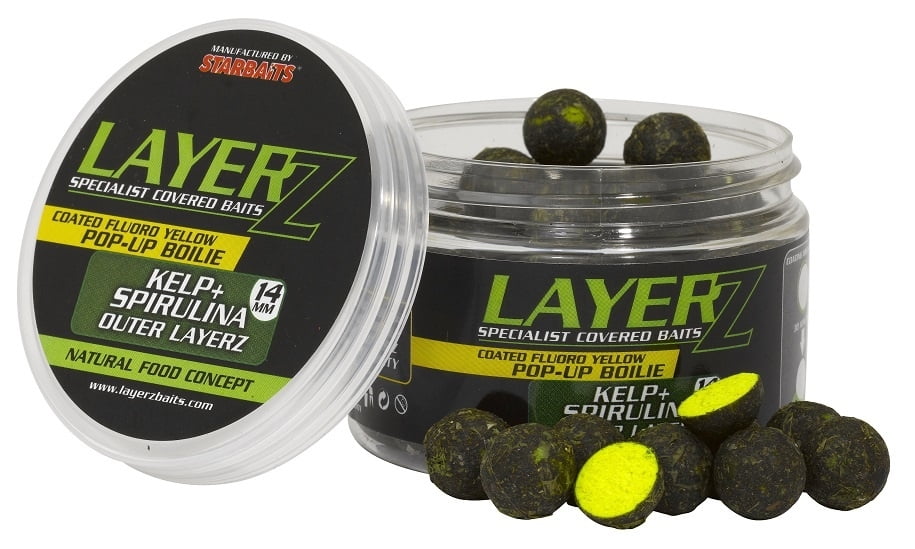 STARBAITS LAYERZ KELP POP-UP 1 StarBaits Layerz Kelp-Spirulina 14mm Pop-up