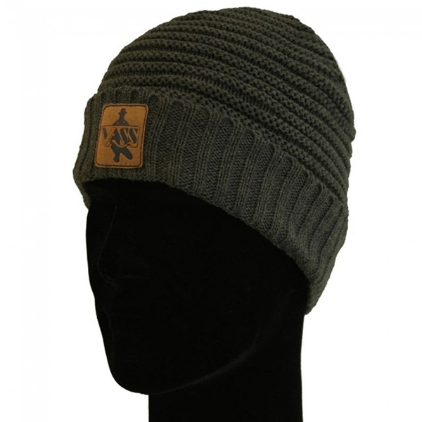 VASS BEANIE GREY Vass 'Fleece Lined' Ribbed Beanie Grey