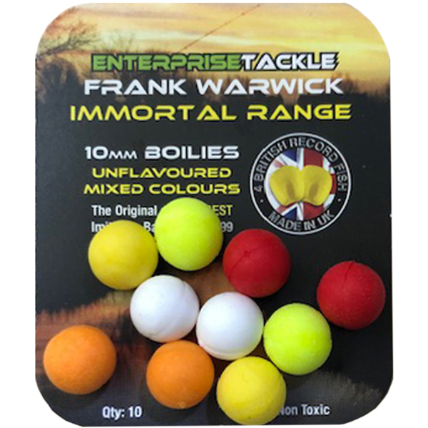 ENTERPRISE INMORTAL MIXED 10MM 1 Enterprise Tackle Inmortal Range Boilies Mixed Colour 10mm