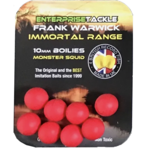Enterprise Tackle The Inmortal Range Boilie Rojo Sabor Calamar Gigante 10mm