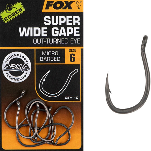 FOX ARMAPOINT SUPER WIDE GAPE OUT-TURNED EYE Fox Edges Super Wide Gape