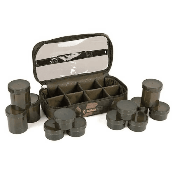 FOX CAMOLITE 12 POT 2 Fox Camolite Hookbait Case 12 pot