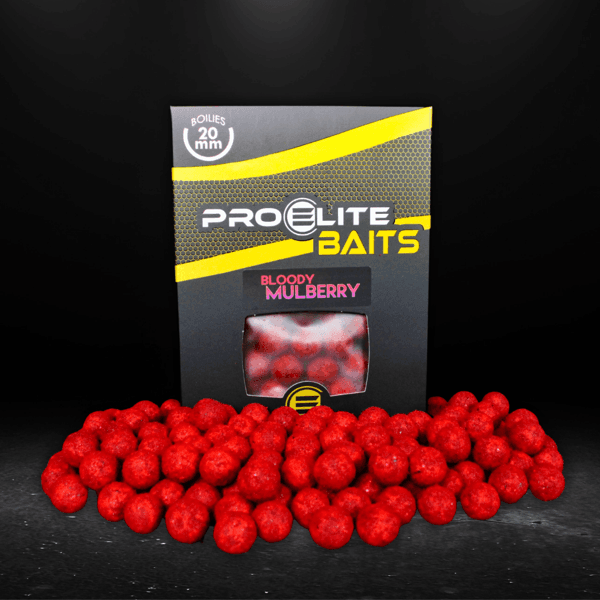 PRO ELITE GOLD BLOODY MULBERRY Pro Elite Baits Bloody Mulberry Gold Boilie 20mm 1kg