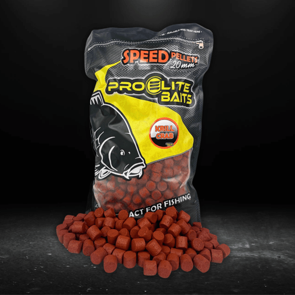 PRO ELITE SPEED PELLETS KRILL CRAB Pro Elite Baits Speed Pellets Krill Crab 20mm 4,5kg