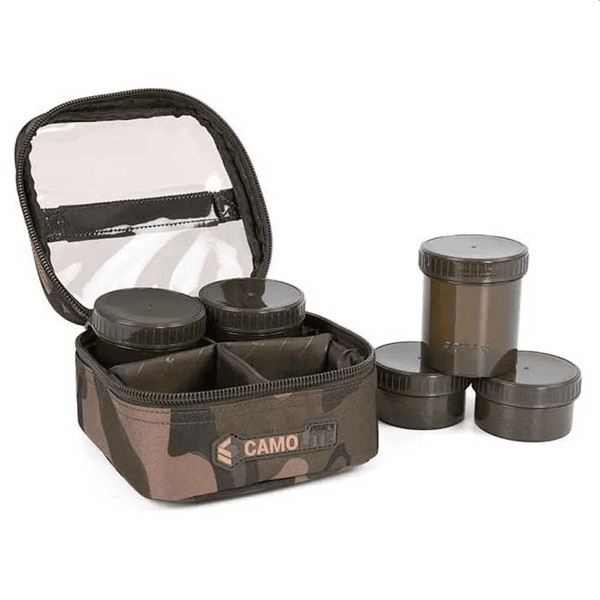 FOX CAMOLITE 6 POT 3 Fox Camolite Hookbait Case 6 pot