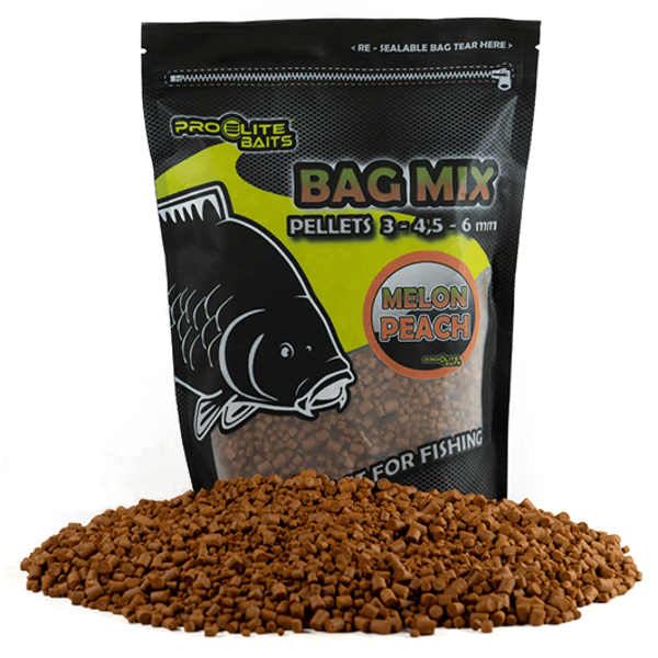 Pro Elite Baits Classic Bag Mix Pellets Melón Peach
