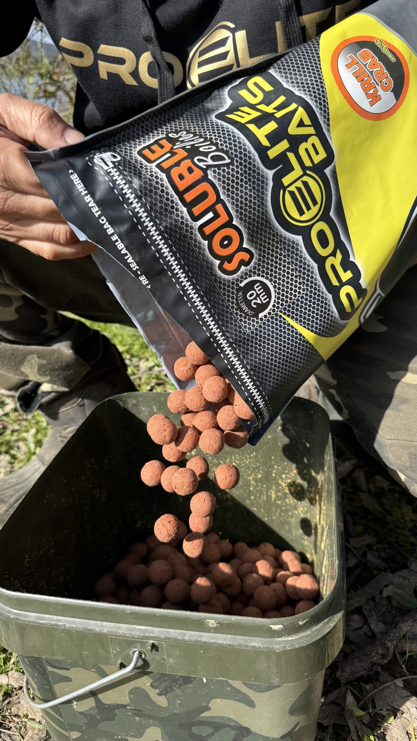 Pro Elite Baits Boilie Soluble Krill Crab 20mm 3.5kg
