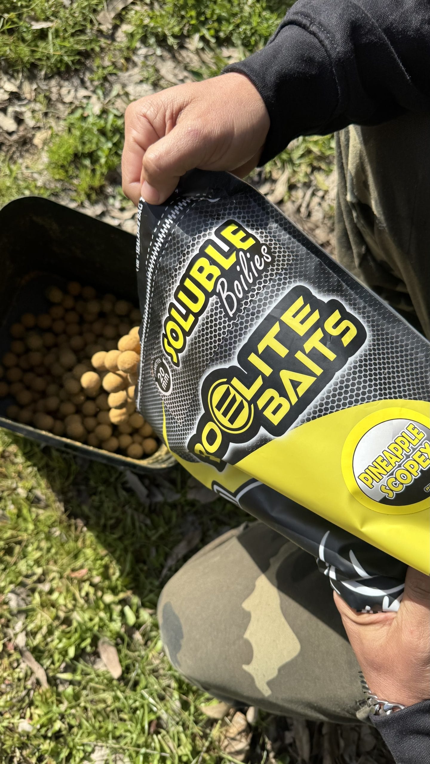 Pro Elite Baits Boilie Soluble Piña Scopex 20mm 3.5kg