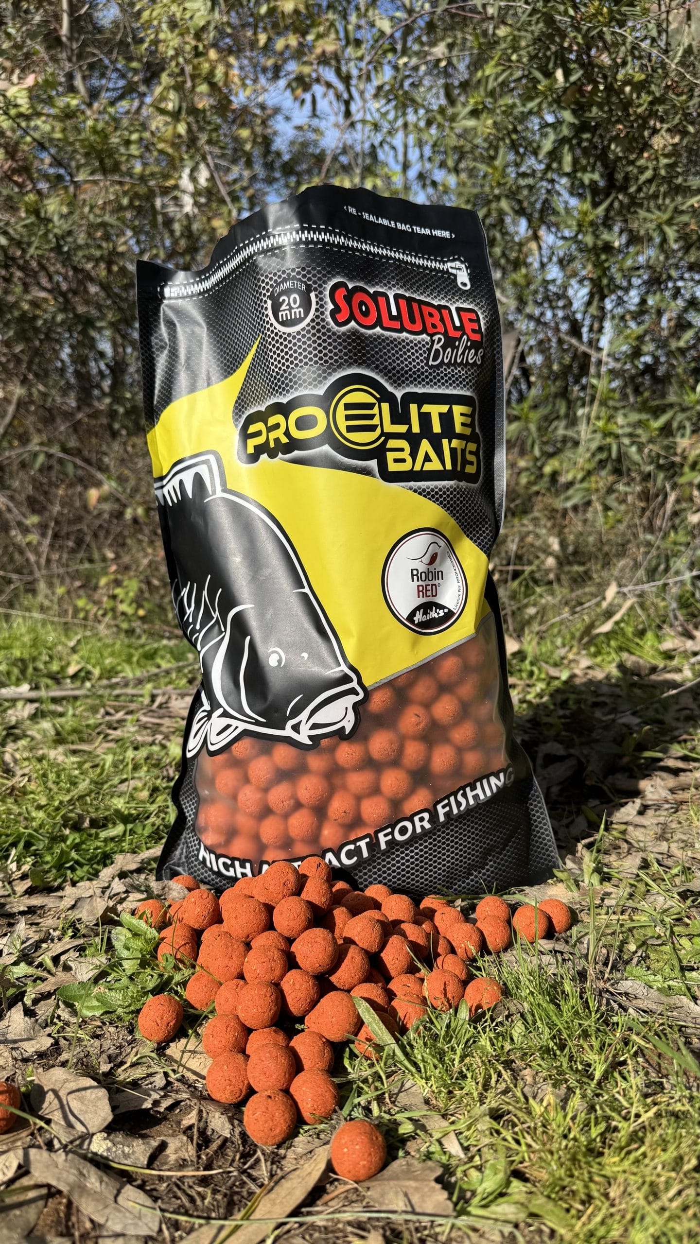 Pro Elite Baits Boilie Soluble Robin Red 20mm 3.5kg
