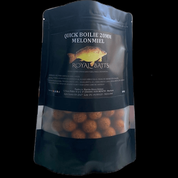 ROYAL BAITS BOILIE MELON MIEL 1 Royal Baits Boilie Quick Melón Miel 20mm