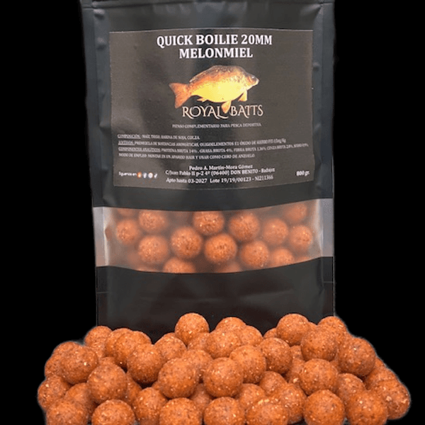 ROYAL BAITS BOILIE MELON MIEL Royal Baits Boilie Quick Melón Miel 20mm