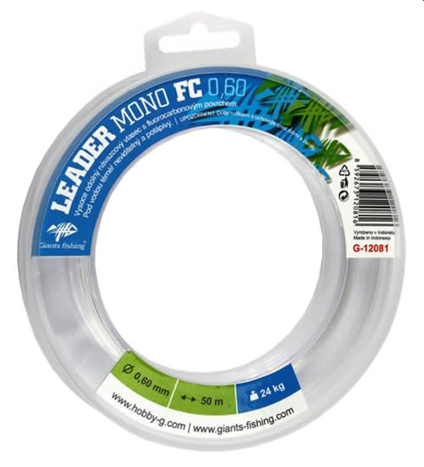 GIANTS LEADER MONO FC 0,60 Giants Fishing Leader Mono FC 0.60mm 100mt
