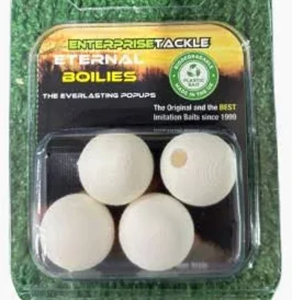 ENTERPRISE BOILIE BLANCO 20MM Enterprise Tackle Imitación Pop-up Boilie Blanco 18mm