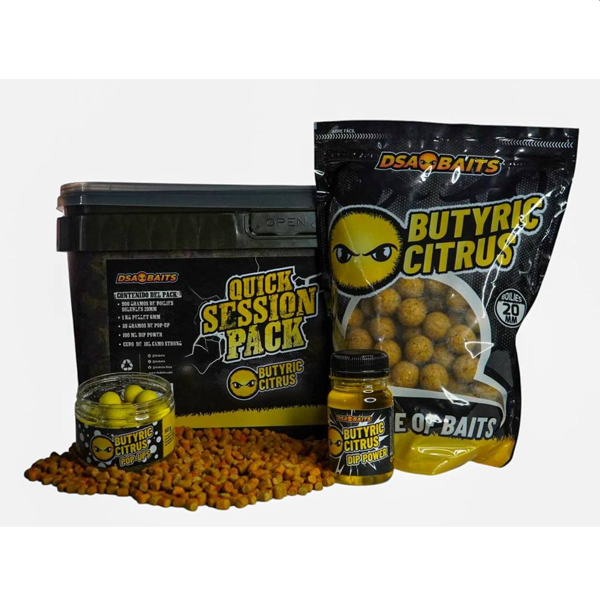DSA BAITS PACK BUTYRIC CITRUS DSA Baits Quick Session Pack Butyric Citrus