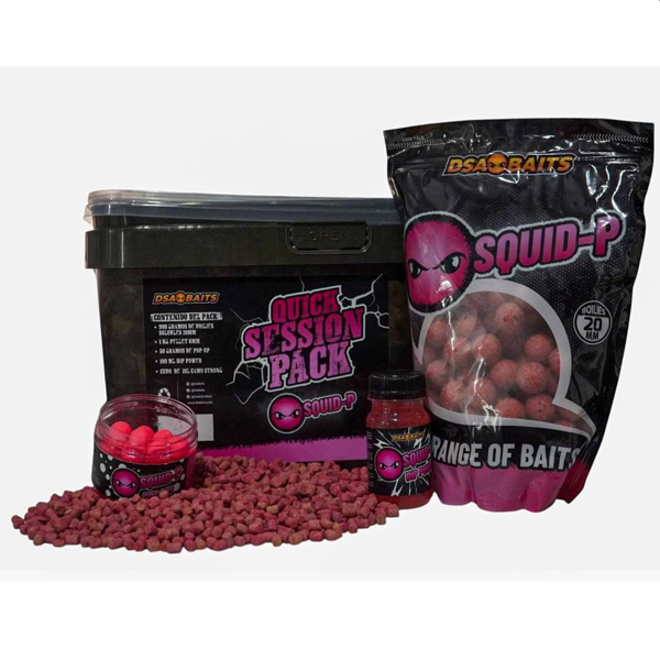 DSA BAITS PACK SQUID-P DSA Baits Quick Session Pack Squid-P