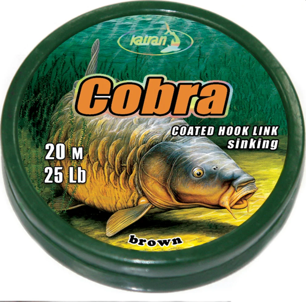 KATRAN COBRA Katran Fishing Line Coated braided hook links COBRA 25lb 20m