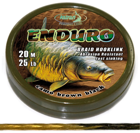 KATRAN ENDURO Katran Fishing Line Braided hook links ENDURO 25lb 20m