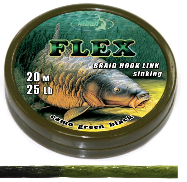 Katran Fishing Line Braided hook links FLEX 25lb 20m
