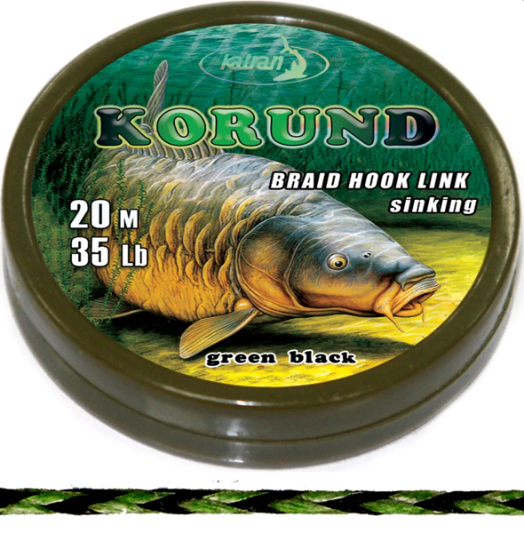 KATRAN KORUND Katran Fishing Line Braided hook links KORUND 35lb 20m