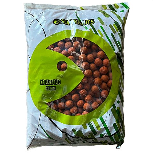 SUPER BAITS BOILIES KRILL GARLIC 5KG SuperBaits Boilies Krill Garlic