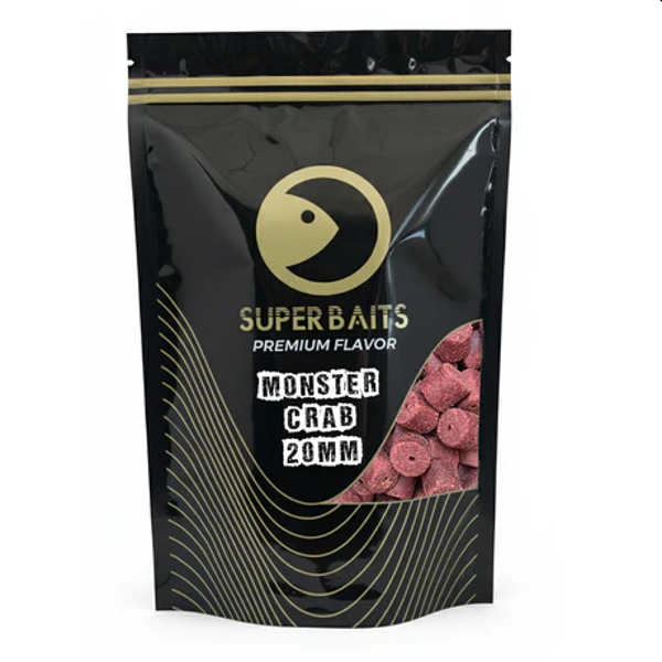 SUPERBAITS PELLETS MONSTER CRAB 20MM SuperBaits Premium Flavor Pellet Monster Crab