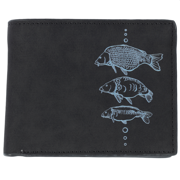 GIANTS BLACK WALLET THREE CARPS Giants Fishing Cartera Negra Tres Carpas