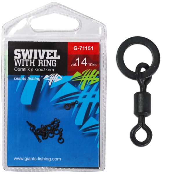 GIANTS MICRO SWIVEL WITH RING Giants Fishing Micro Swivel With Ring