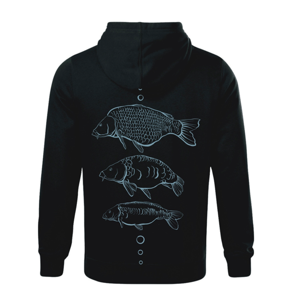 GIANTS SUDADERA NEGRA THREE CARPS 2 Giants Fishing Sudadera Negra Three Carps