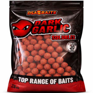 DSA Baits Boilies Solubles Dark Garlic 20mm 2.5kg